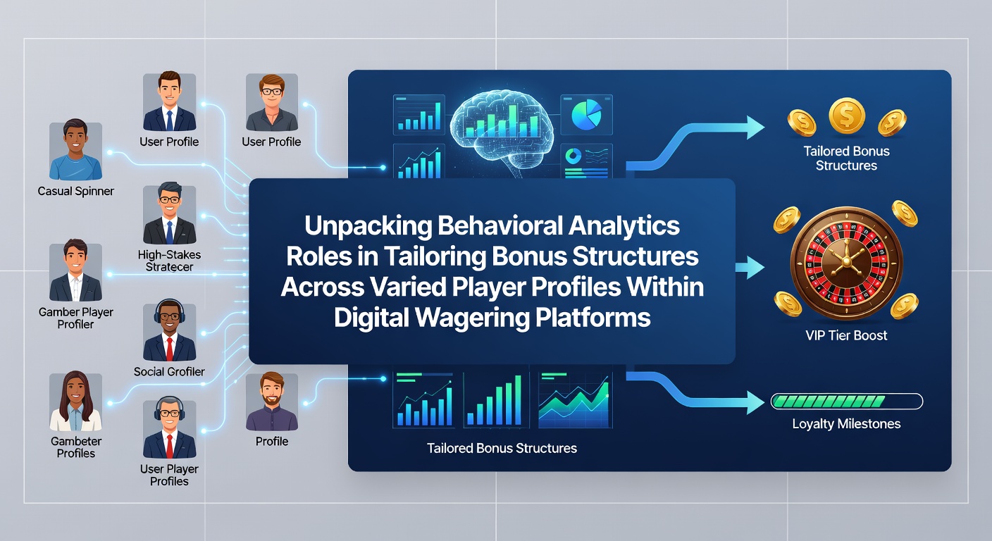 Darstellung von Verhaltensanalysen in digitalen Wettplattformen mit Diagrammen zu Spielerprofilen und Bonusstrukturen